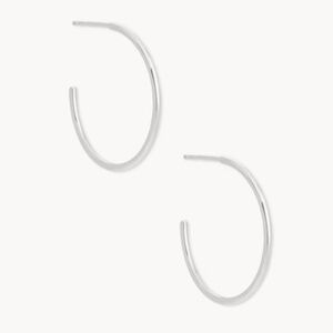 Kendra Scott Keeley 25mm Small Hoop Earrings in Sterling Silver